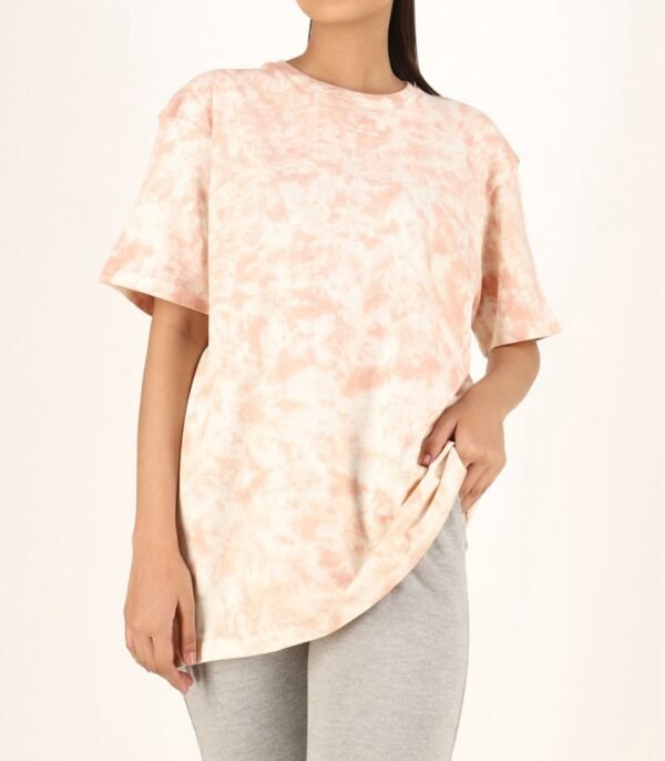 Flower Tie Dye Cotton Oversized Top for Women | TFC-WT-002 - Image 7