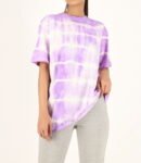 Flower Tie Dye Cotton Oversized Top for Women | TFC-WT-002