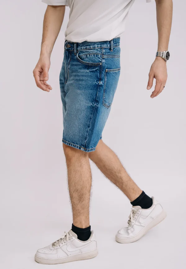 Essential Basic Denim Shorts - Image 3