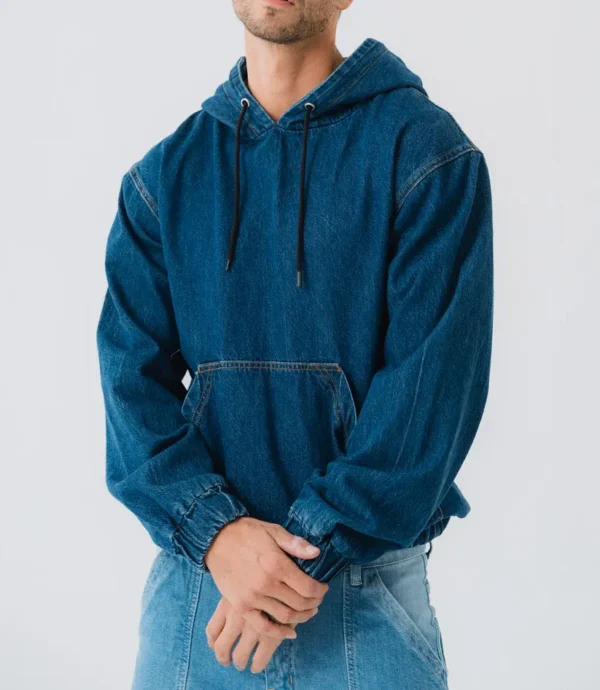 Blue Hooded Jacket for Casual Comfort | TFC-DHJM-004 - Image 2