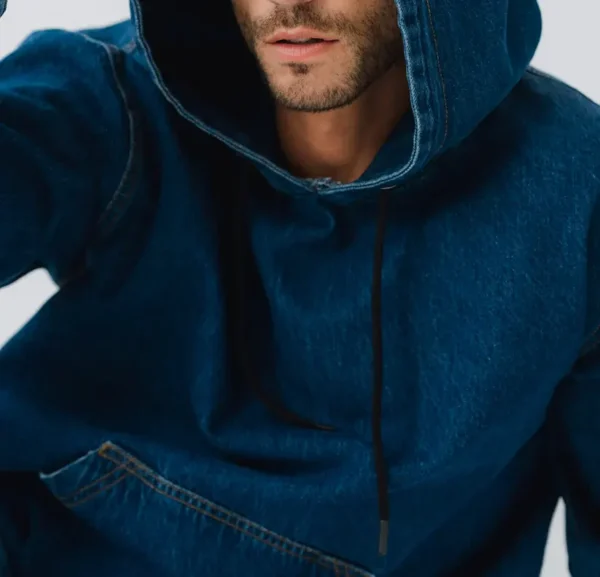 Blue Hooded Jacket for Casual Comfort | TFC-DHJM-004 - Image 3