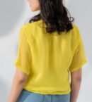 Chiffon Button Down Crop Top for Women | TFC-WT-001