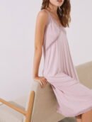 Long Nightgown With Purple Lace Straps | TFC-WNG-002