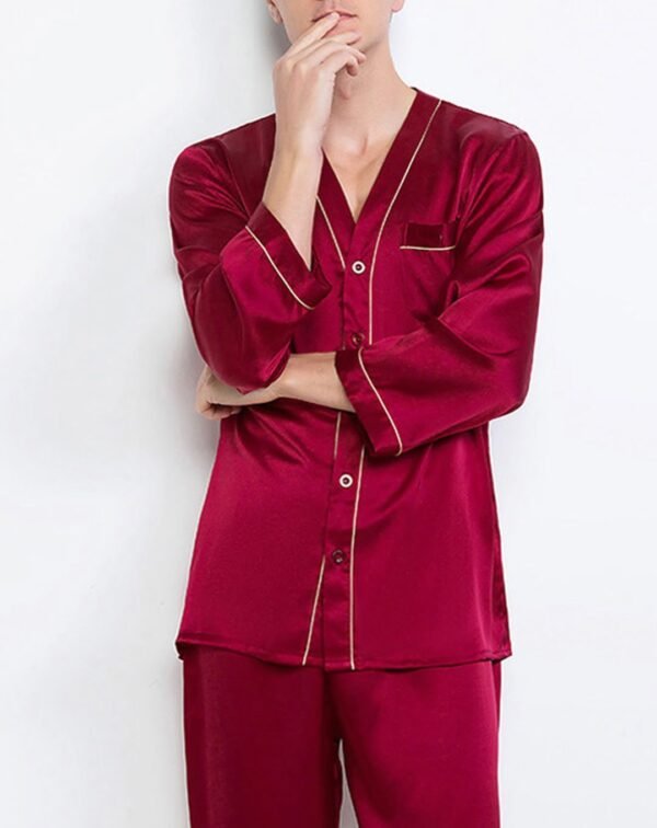 Men's Luxury Silk Pajama Set | TFC-NSM-001 - Image 4